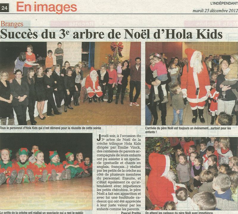 Arbre de Noël Hola Kids 2012