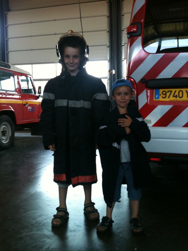 Les enfants du centre de loisirs ont visité le centre de secours de Branges